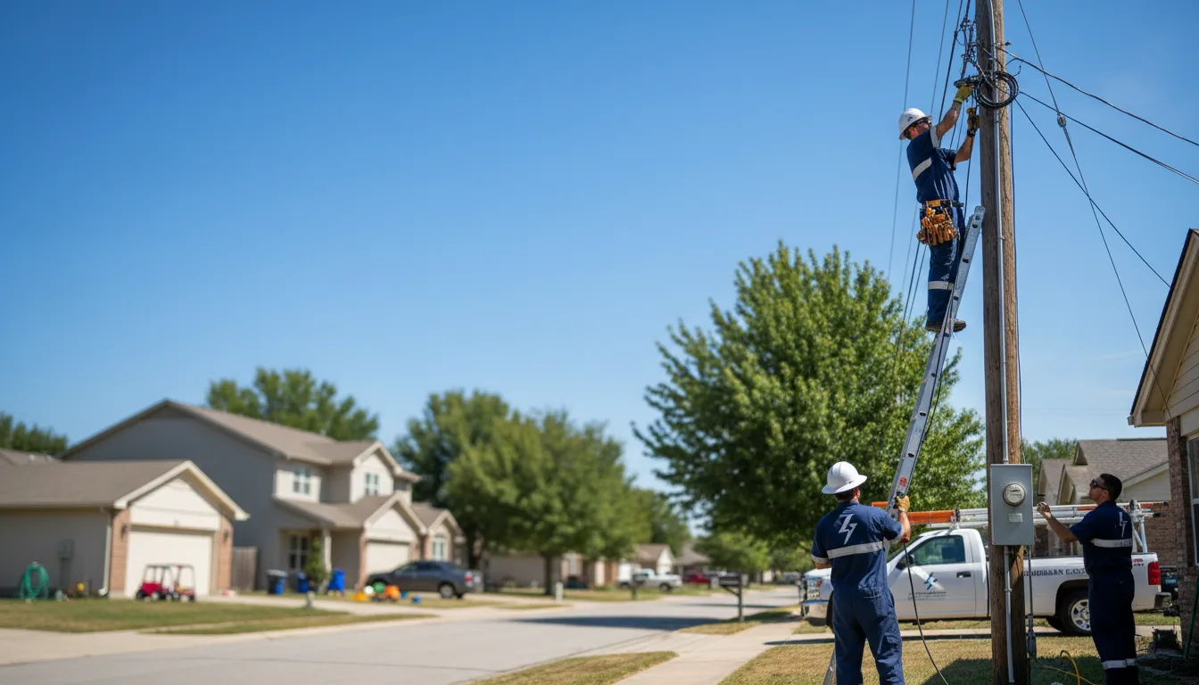 Residential electrician providing installation services in Fairview, PA